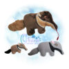3D Anteater Stuffie
