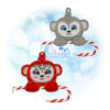 OAD 2406 Floral Monkey Single CCH 2000 Monkey Single Candy Cane