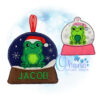 OAD 2406 Santa Frog CO 2000 Santa Frog Snowglobe Ornament