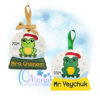 OAD 2406 Santa Frog CO 2000 copy Santa Frog Snowglobe Ornament