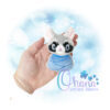 OAD 2406 Swaddle Baby Raccoon Stuffie 2000 Swaddle Baby Raccoon Stuffie