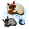 OAD 2406 Sleeping Cat Stuffie 2000 copy Sleeping Siamese Cat Stuffie