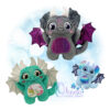 OAD 2407 Huggable Dragon Stuffie 2000 copy Huggable Dragon Stuffie
