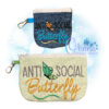 OAD 2407 Anti Social Butterfly ZB 2000 Anti-Social Butterfly Zipper Bag