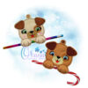 OAD 2407 Puppy Single CCH 2000 Dog Single Candy Cane