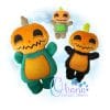 OAD 2408 Pumpkin Head Stuffie 2000 (1) Pumpkin Head Stuffie