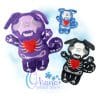 OAD 2408 Skelly Pug Stuffie 2000 Skelly Pug Stuffie
