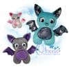 OAD 2409 Huggable Bat Stuffie 2000 Huggable Bat Stuffie