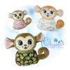 OAD 2411 Swaddle Monkey Stuffie copy Swaddle Baby Monkey Stuffie