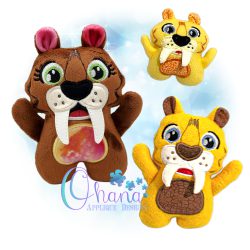 OAD 2501 Huggable Saber Tooth Tiger 2000 Huggable Saber Tooth Tiger