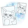 OAD2412 Koala CP 2000 Koala Coloring Page Embroidery