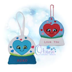 Heart Snowglobe Ornament