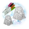 OAD 2501 Mermaid Octopus FCD 2000 Mermaid and Octopus Flat Coloring