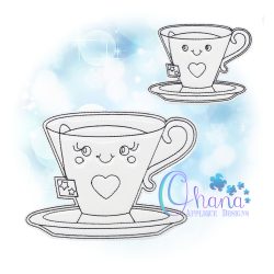 Tea Cup Flat Coloring