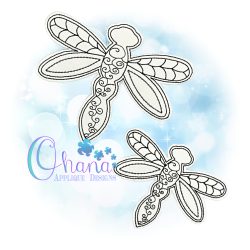 Dragonfly Flat Coloring Doll