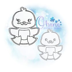 Duck Flat Coloring Doll