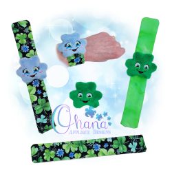 Shamrock Slip On Slap Bracelet