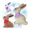 OAD 2503 Chocolate Bunny Stuffie 2000 RK LA Chocolate Bunny Stuffie