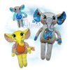 OAD 2503 Rag Doll Elephant Stuffie 2000 JH copy Rag Doll Elephant Stuffie