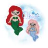 OAD2503 Mermaid Feltie 2000 SJ Mermaid Feltie Embroidery Design