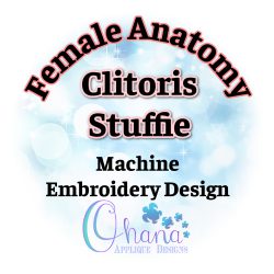 Clitoris Stuffie Embroidery Design