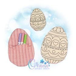 Heart Fabric Coloring Easter