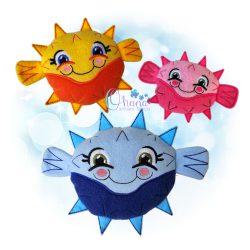 Pufferfish Stuffie Embroidery Design