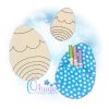 OAD 2504 Rainbow Fabric Coloring Easter Egg 2000 AK Rainbow Fabric Coloring Easter