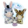 OAD 2504 Swaddle Baby Donkey Stuffie 44 2000 LA Swaddle Baby Donkey