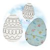 OAD 2504 Swirl Fabric Coloring Easter Egg 2000 SJ Swirl Fabric Coloring Easter