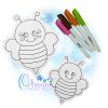 Bee Flat Coloring Doll