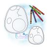 OAD 2505 Dino Egg FCD 2000 SJ Dino Egg Flat Coloring
