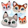 OAD 2505 Fox Pillow Stuffie 2000 RK LA RG Fox Head Pillow Stuffie