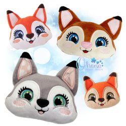 Fox Head Pillow Stuffie
