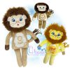 OAD 2505 Rag Doll Lion Stuffie 2000 LA Lion Rag Doll Stuffie