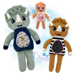 Triceratops Rag Doll Stuffie