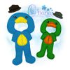 OAD 2506 Carter Platypus PJs 2000 JS Carter Unpaper Doll Platypus