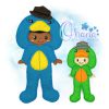 OAD 2506 Carter UPD and Platypus PJs 2000 JS Carter Unpaper Doll Pack