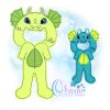 OAD 2506 Dragon PJs Un Paper Doll 2000 DB Flynn Unpaper Doll Dragon