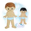 OAD 2506 Flynn Un Paper Doll 2000 DB Flynn Unpaper Doll Embroidery