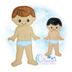 Flynn Unpaper Doll Embroidery