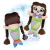 OAD 2506 Huggable Mermaid Stuffie 2000 RG Huggable Mermaid Stuffie