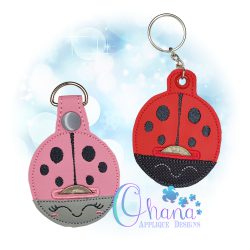 Ladybug Coin Keeper Key Chain