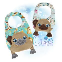 Platypus Bib Embroidery Design