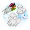 Platypus Flat Coloring Doll