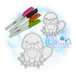 Platypus Flat Coloring Doll