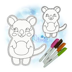 Quokka Flat Coloring Doll