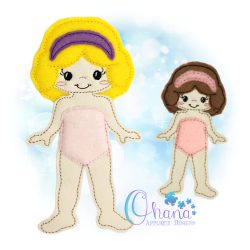 Ruby Unpaper Doll Embroidery