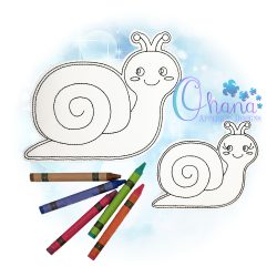 Snail Flat Coloring Doll
