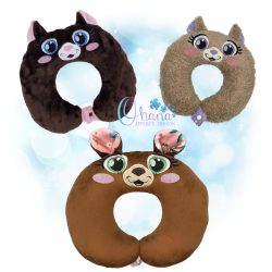 Bear Travel Pillow Embroidery